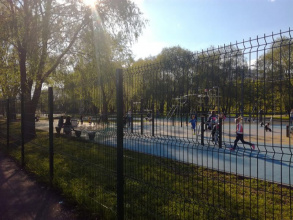 3D заборы для спортивной площадки 80 метров